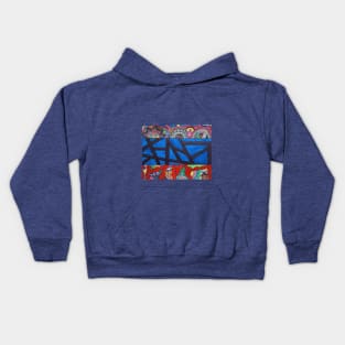 Abstract & Nakshi art. Kids Hoodie
